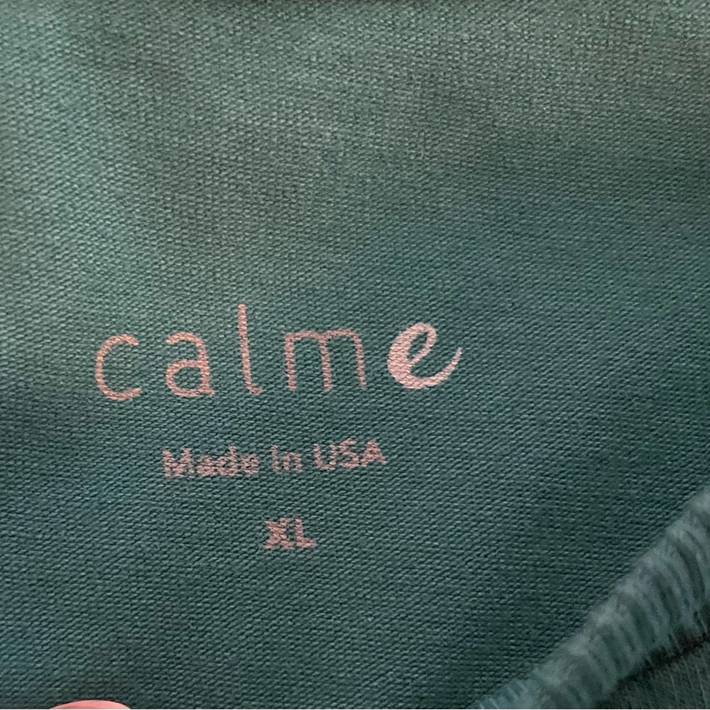 NWOT Calme by Johnny Was dark teal t-shirt - Picture 4 of 6